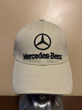 NEW Mercedes Benz Beige Baseball Cap Hat Strapback Adjustable Embroidered